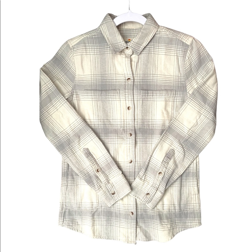 Marine Layer Shay Overshirt Plaid Shirt Size XS